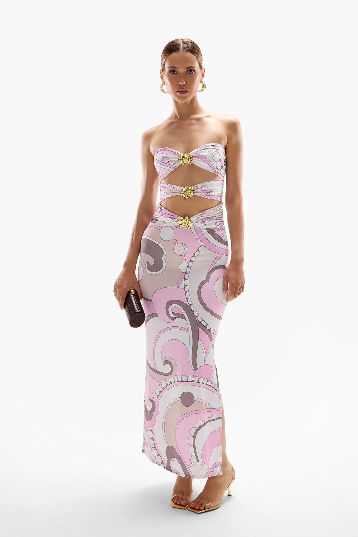 'Rome' Orchid Maxi Dress - Antibes