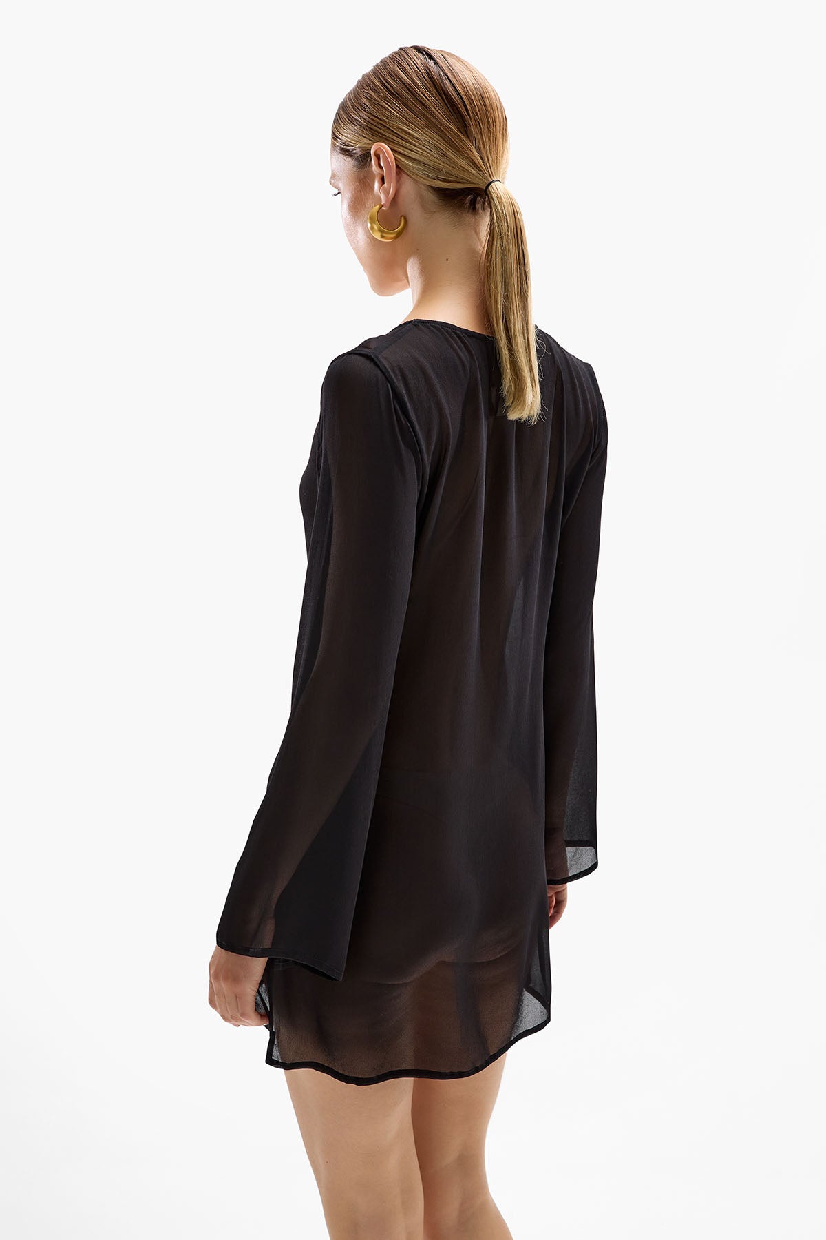 'Lulu' Orchid Dress - Black