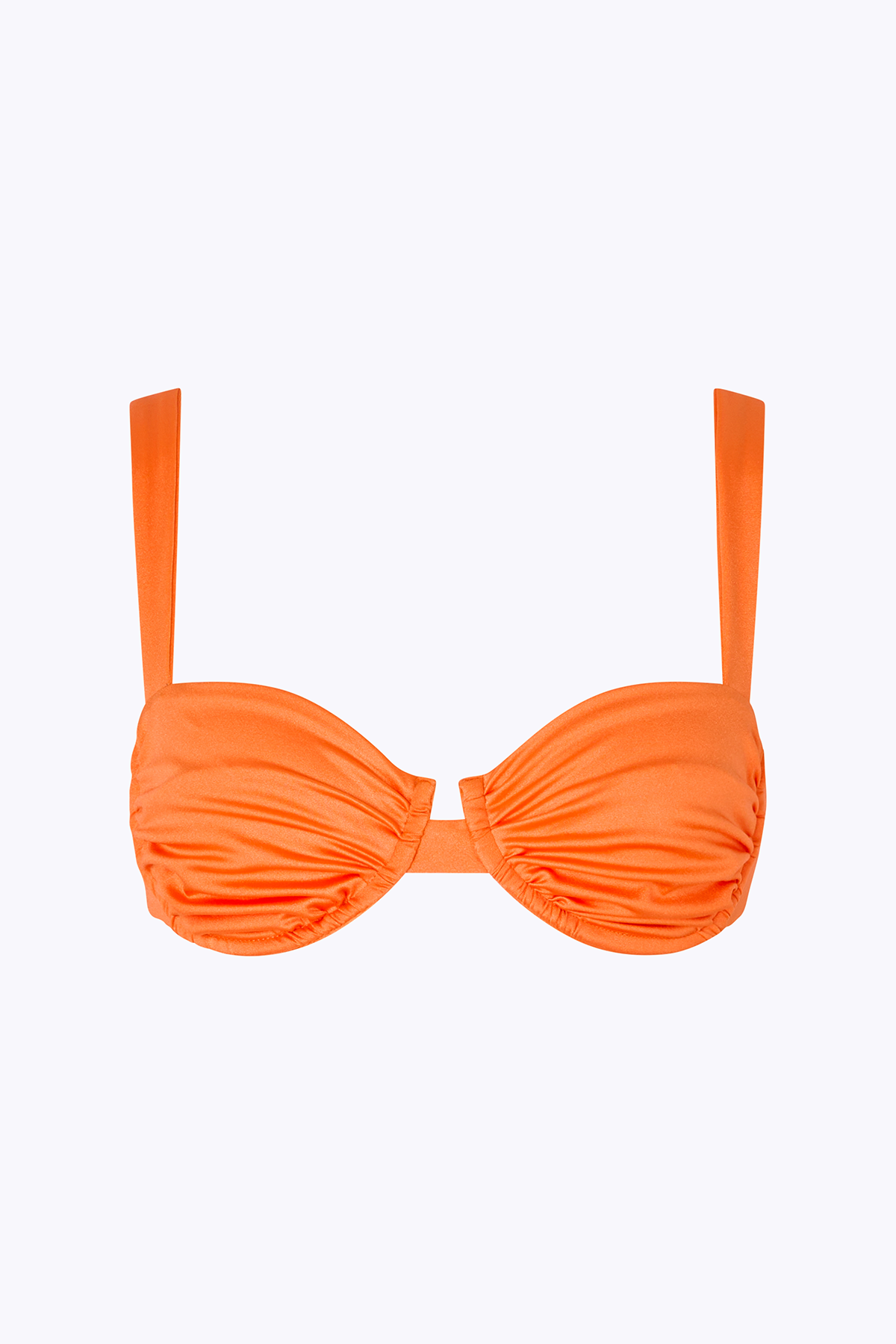 Ariel' Ruched Bra - Orange
