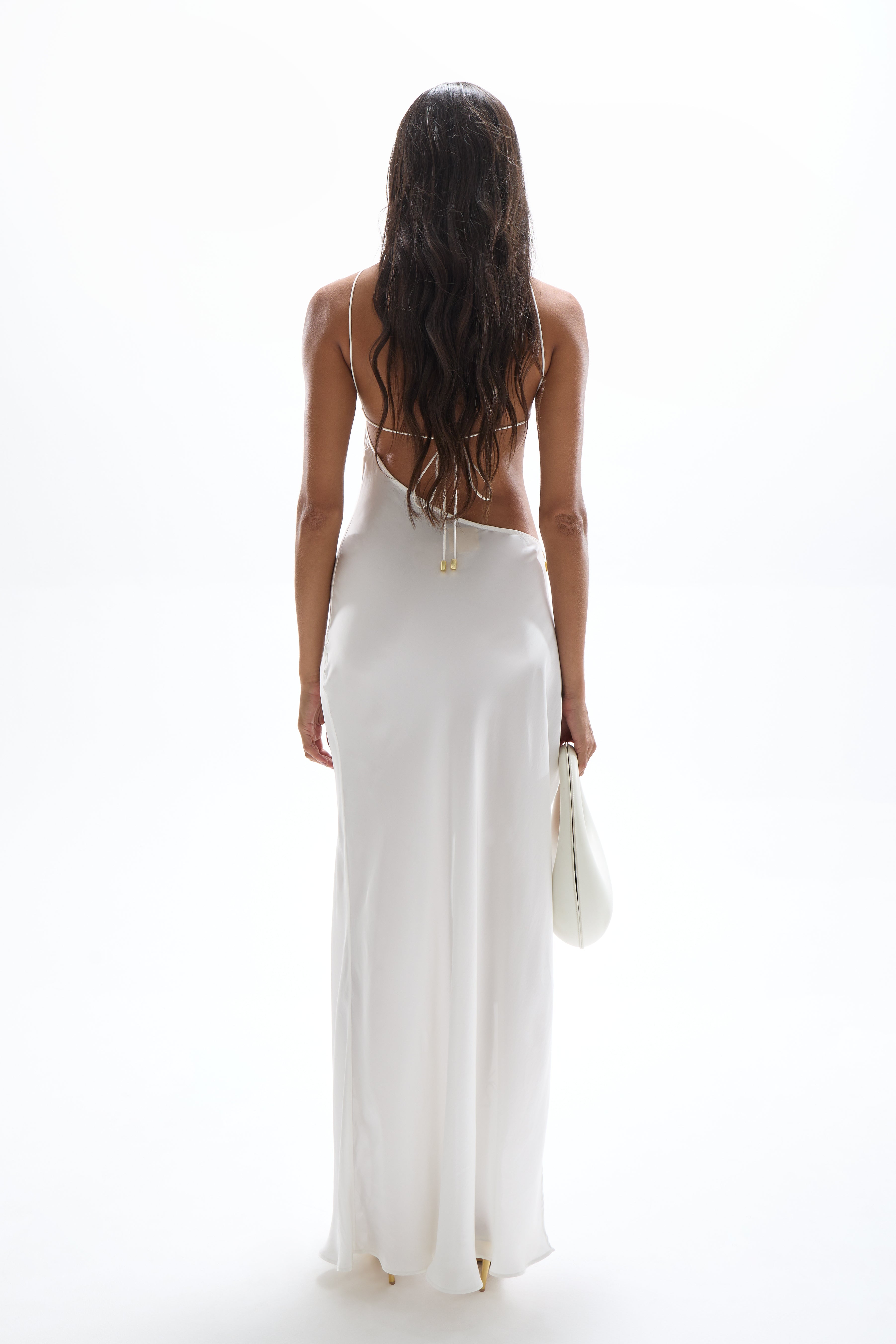 Villa' Cut-Out Dress - Pearl
