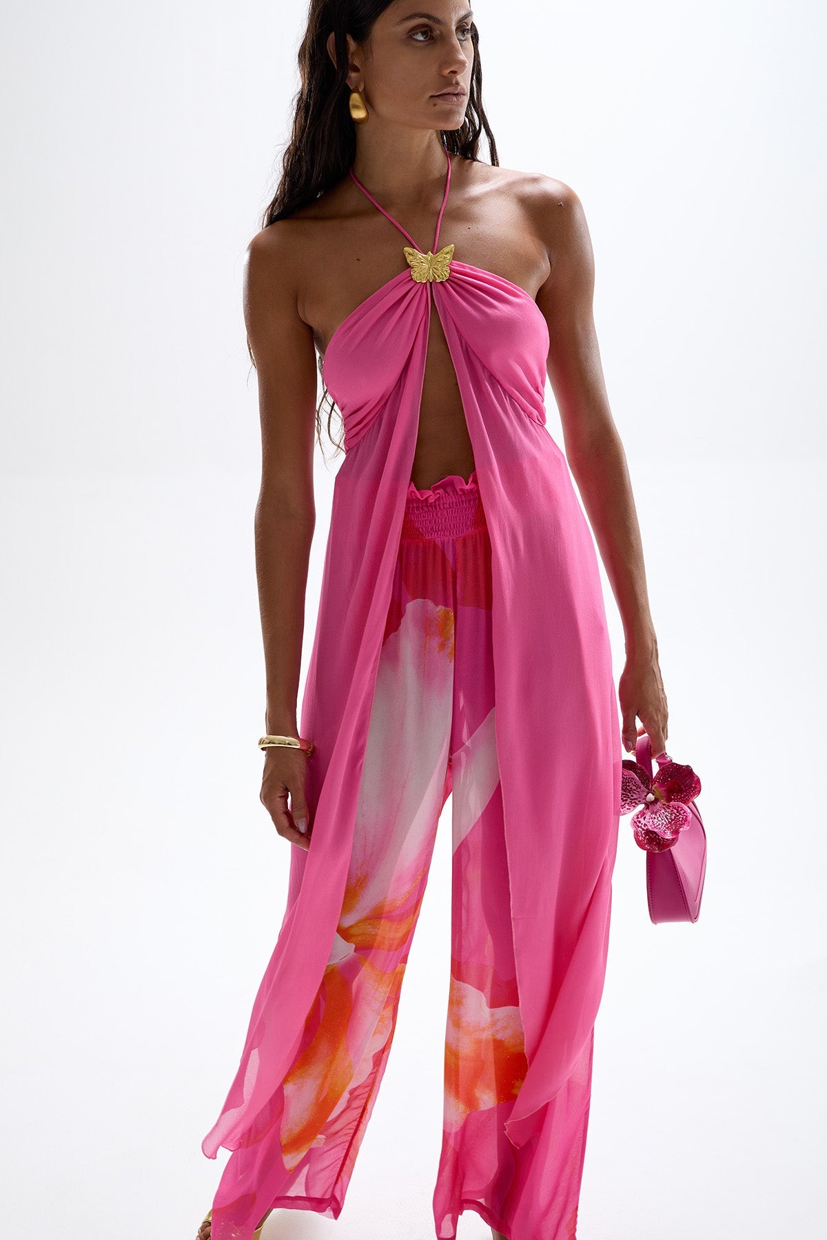 Coral' Drape Top - Barbie