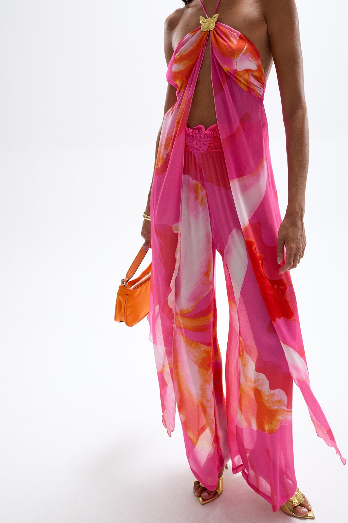 Coral Drape Top - Wildflower