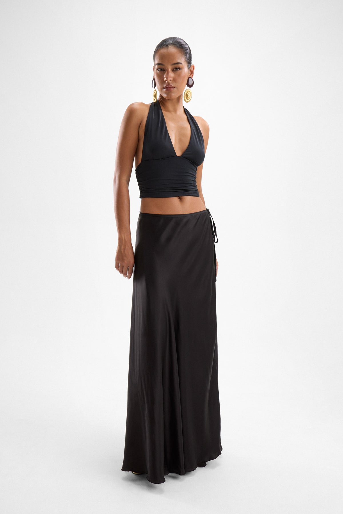 Monica Wrap Skirt - Black