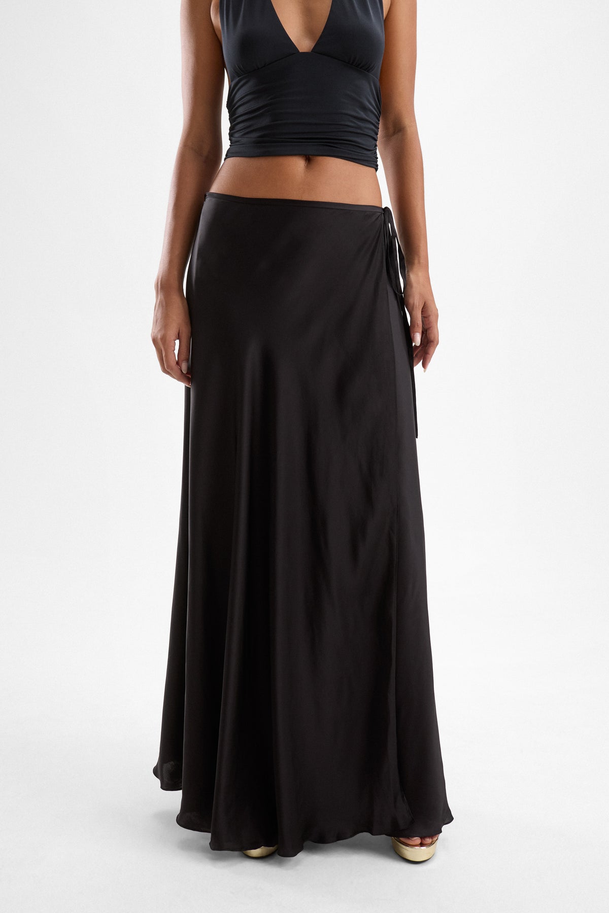 Monica Wrap Skirt - Black