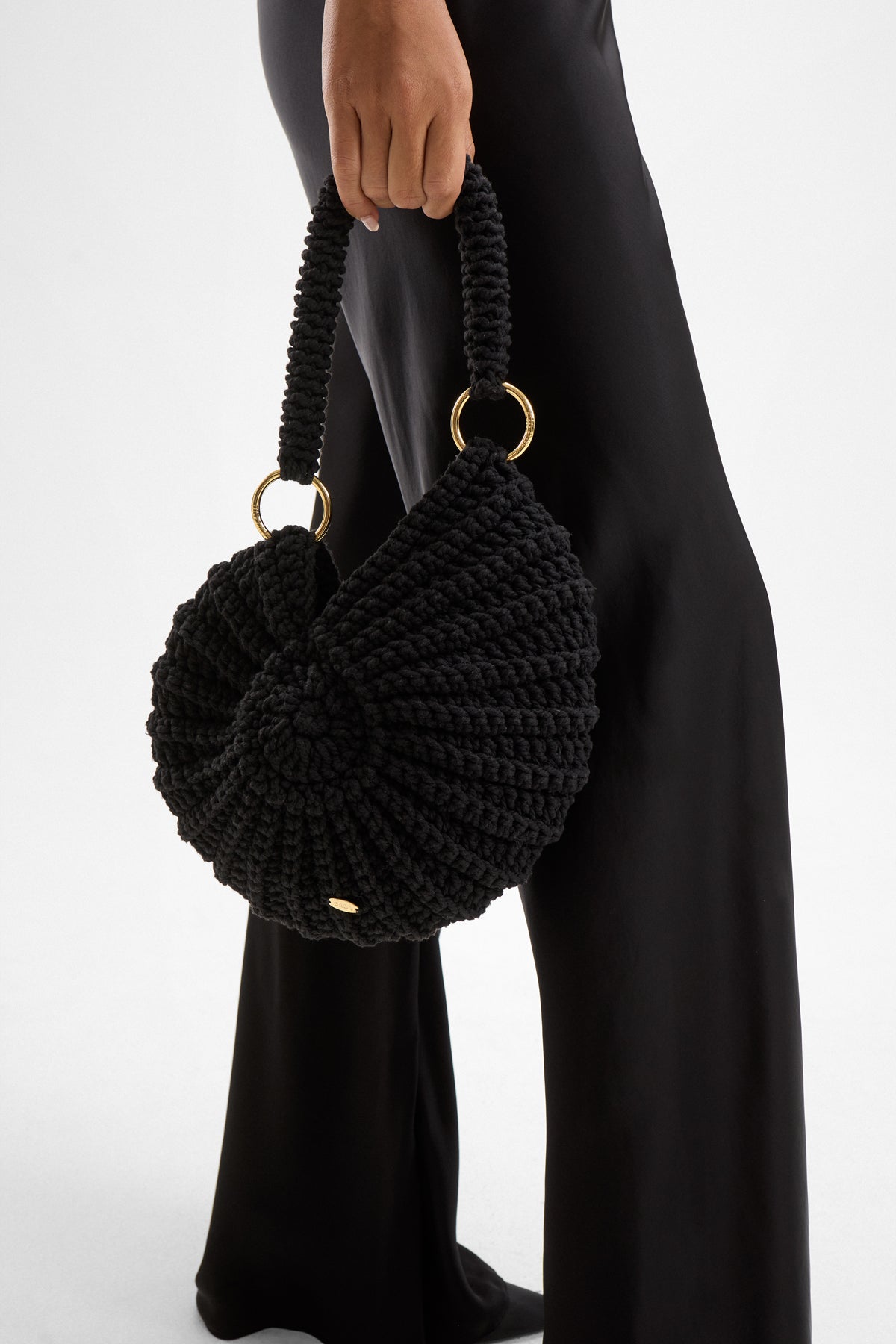 Ammonite Handbag - Black