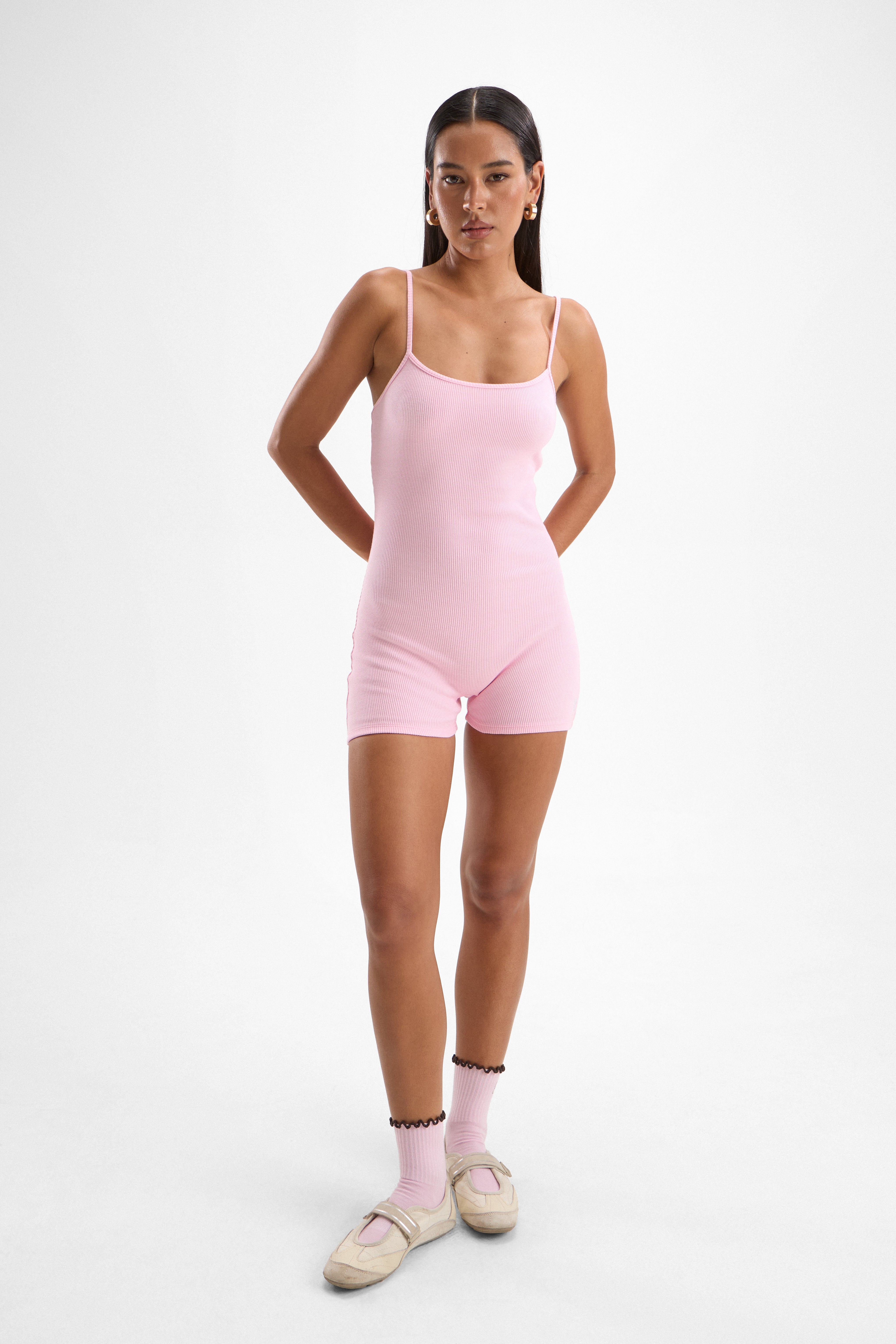 Honey Playsuit - Petal Pink