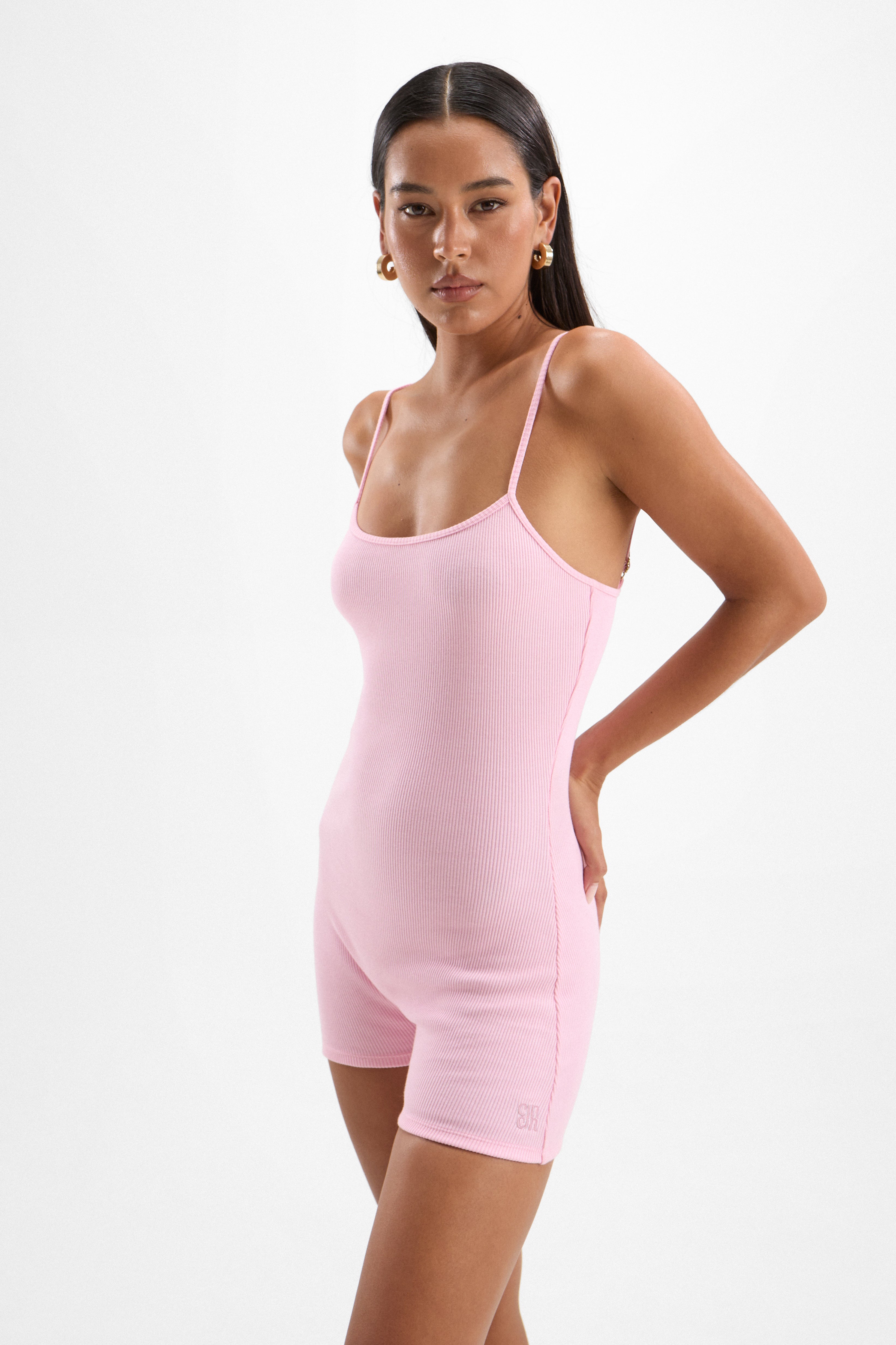 Honey Playsuit - Petal Pink