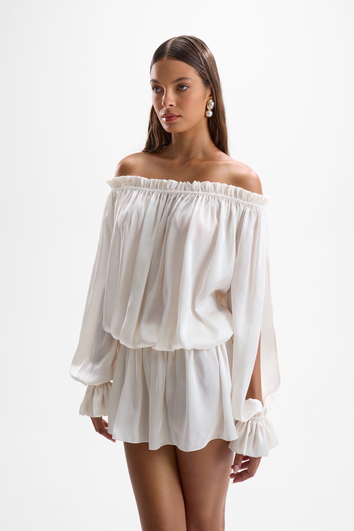 Chloe Mini Dress - Pearl