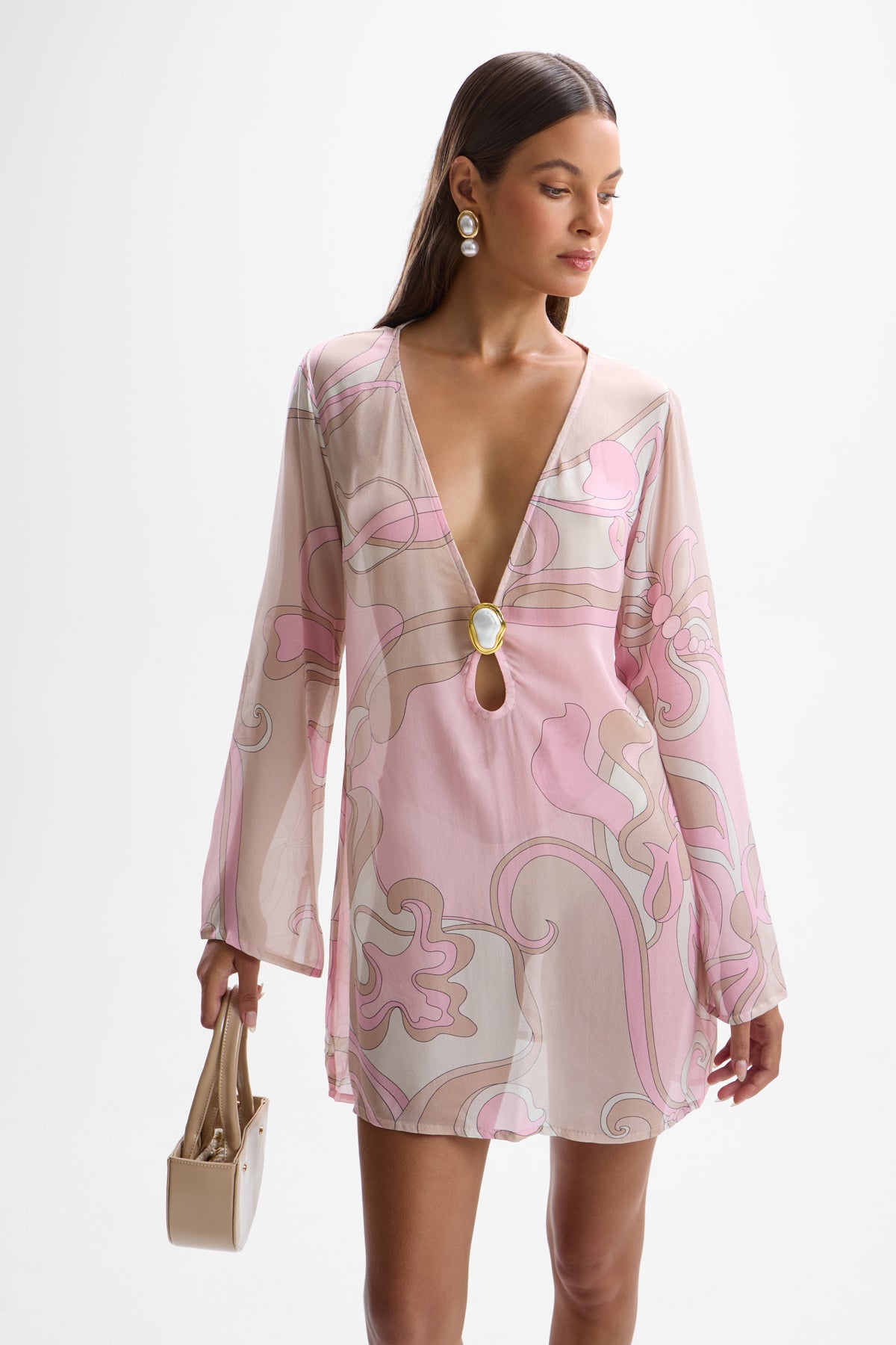 Lulu Moonstone Dress - Deco Pink
