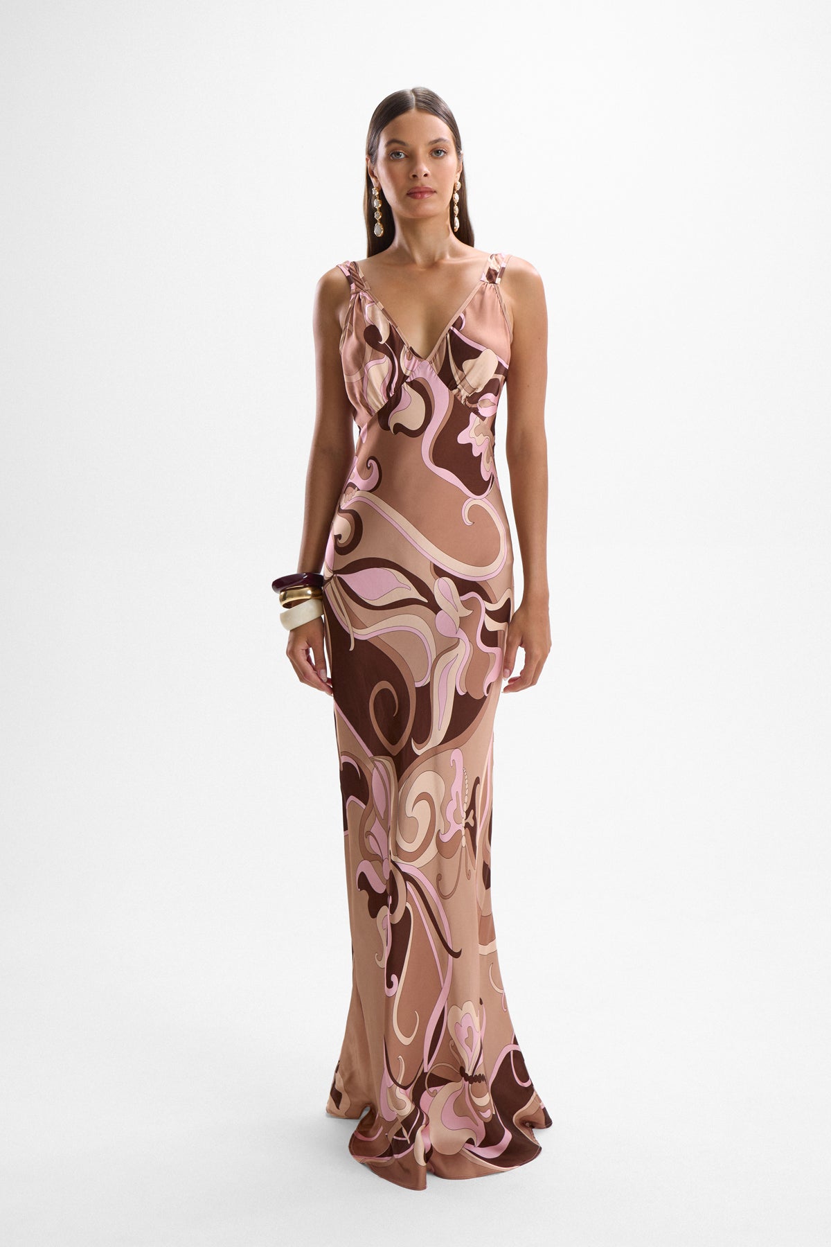 Devon Slip Dress - Deco Mocha