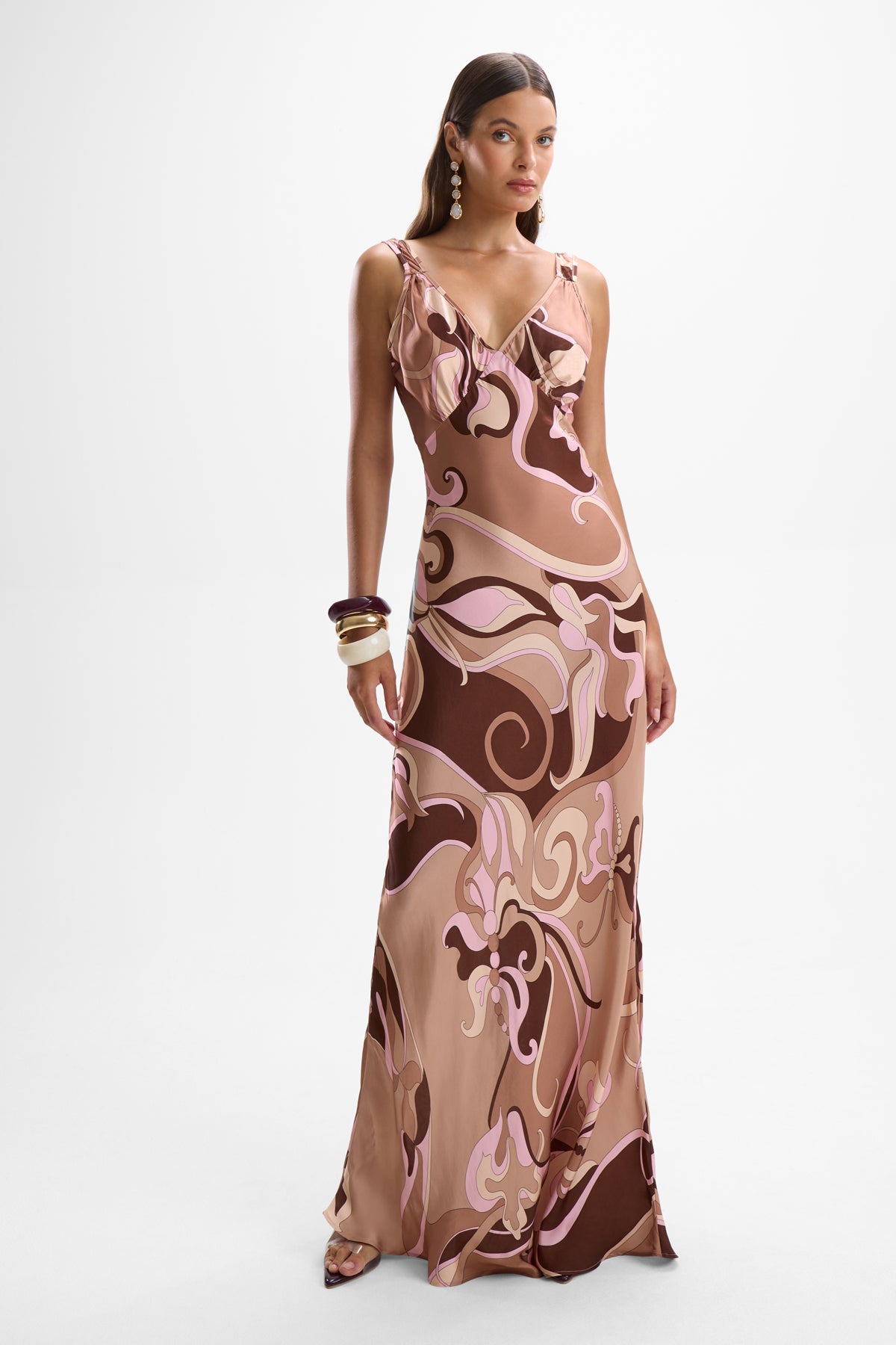 Devon Slip Dress - Deco Mocha