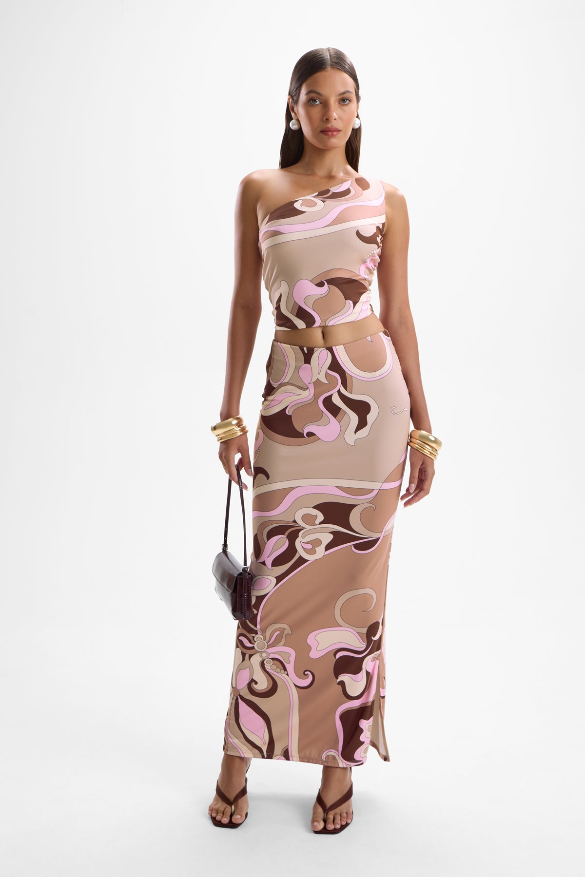 City Maxi Skirt - Deco Mocha