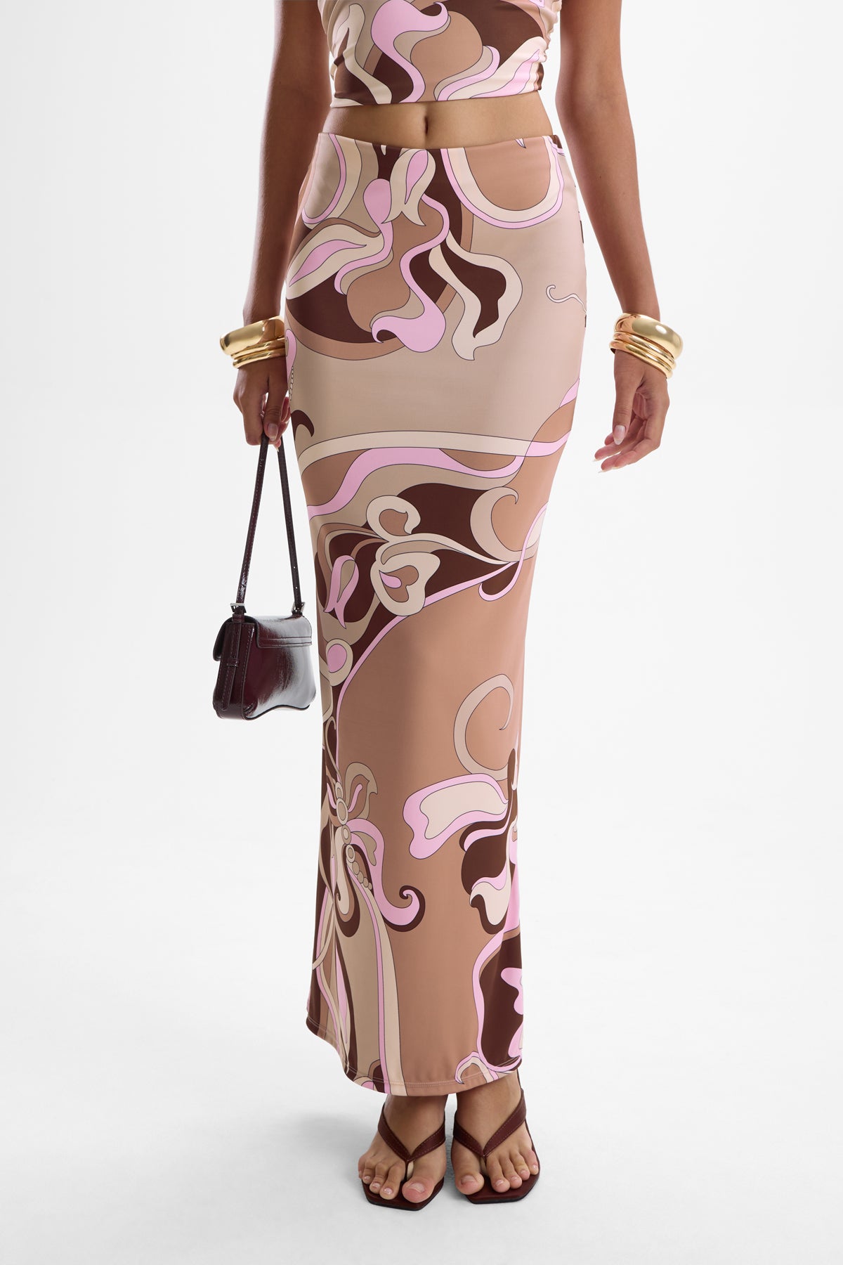 City Maxi Skirt - Deco Mocha