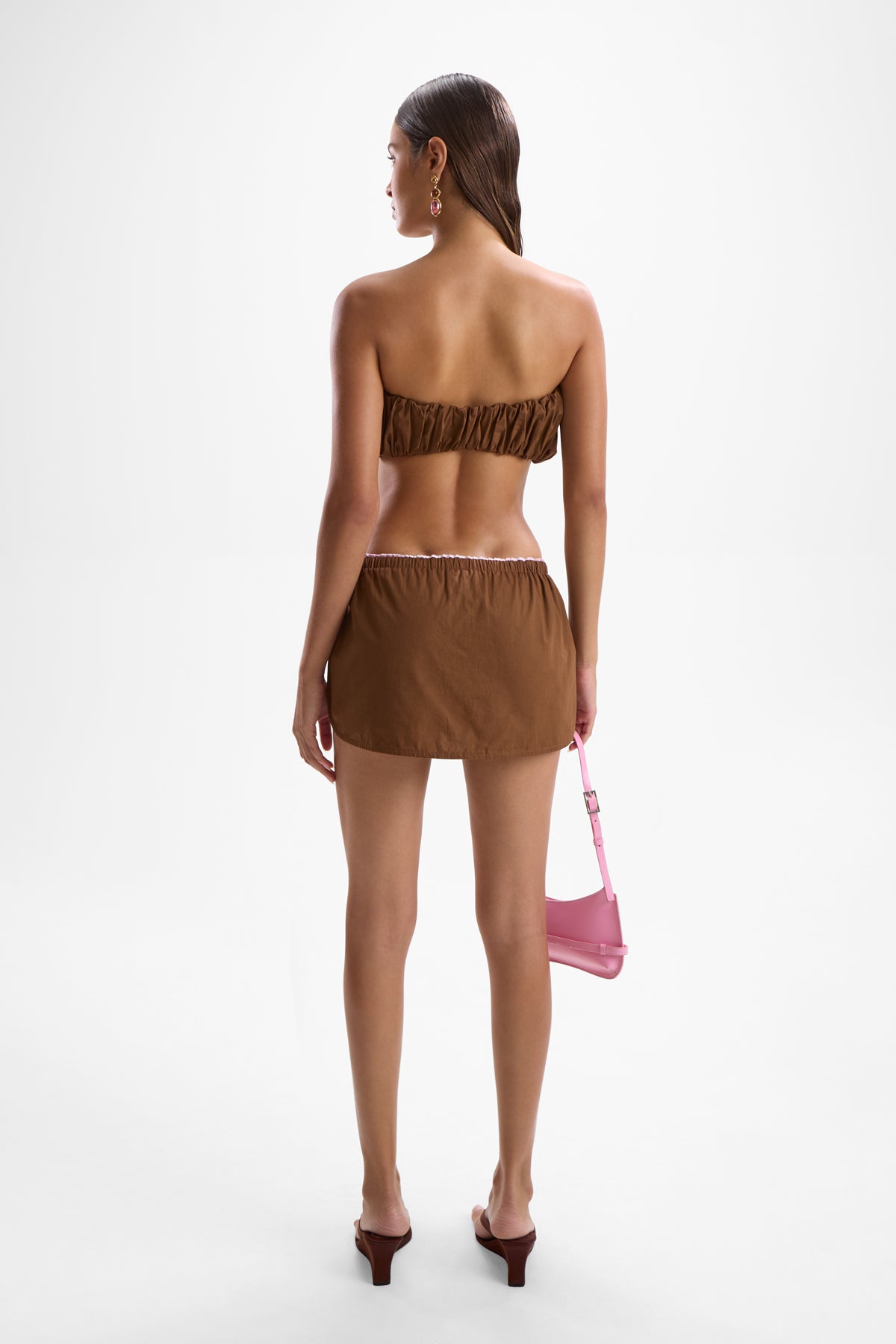 Souffle Bandeau Top - Mocha
