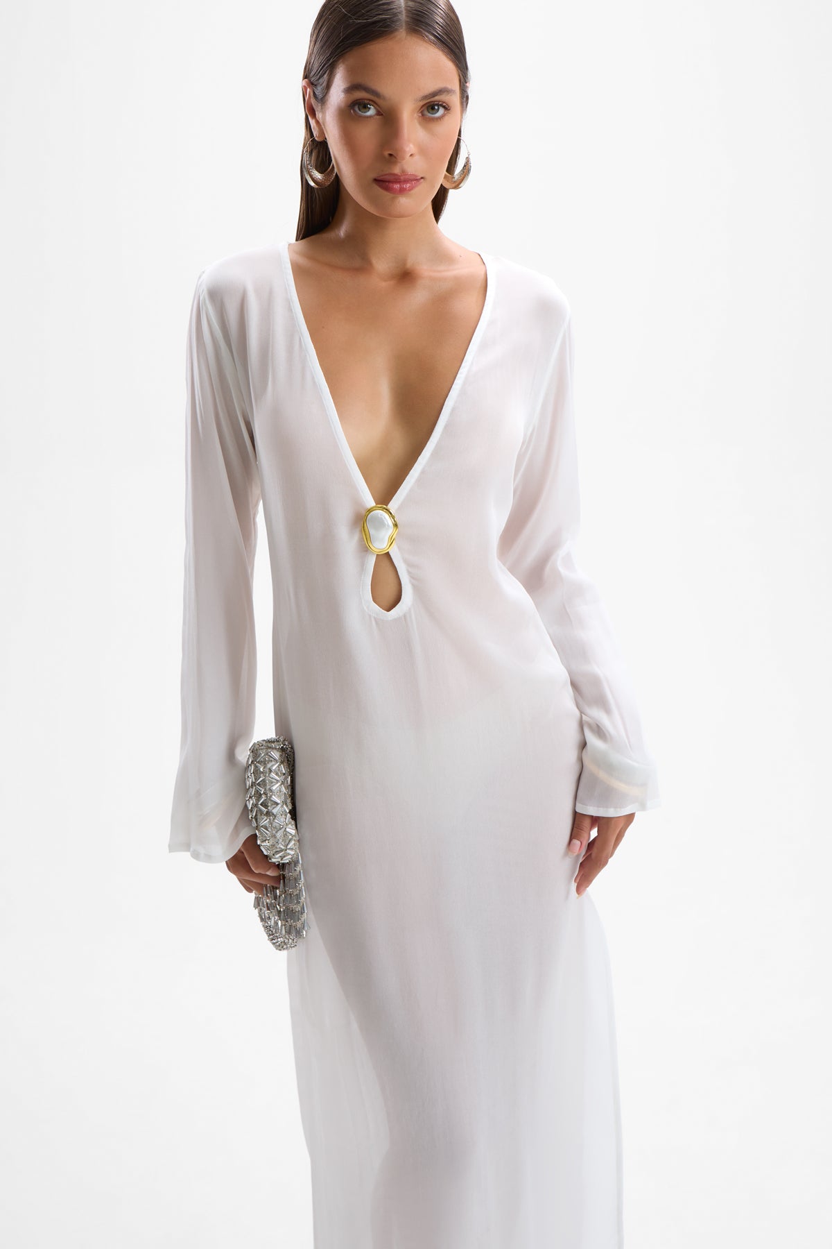 Hotline Moonstone Dress - Pearl
