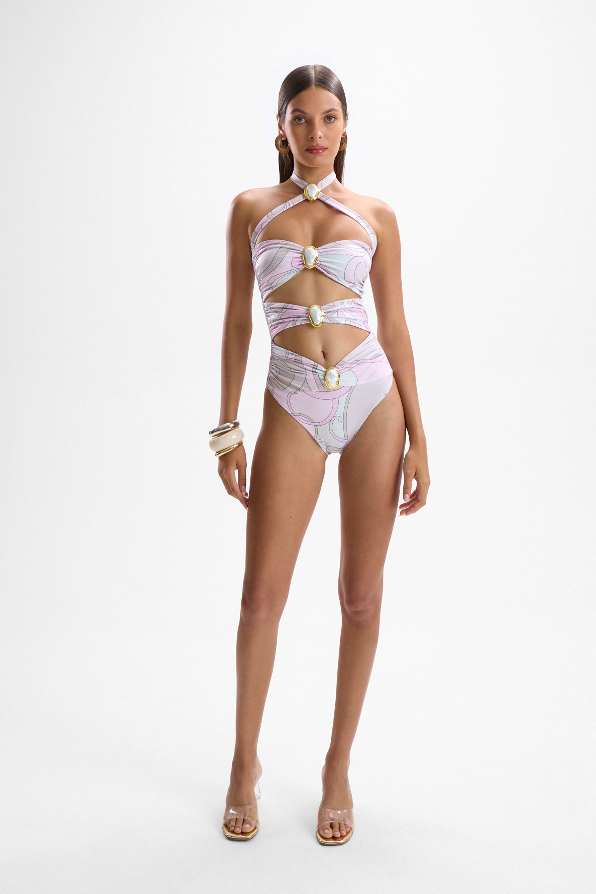 Diamond Moonstone Swimsuit - Deco Pink