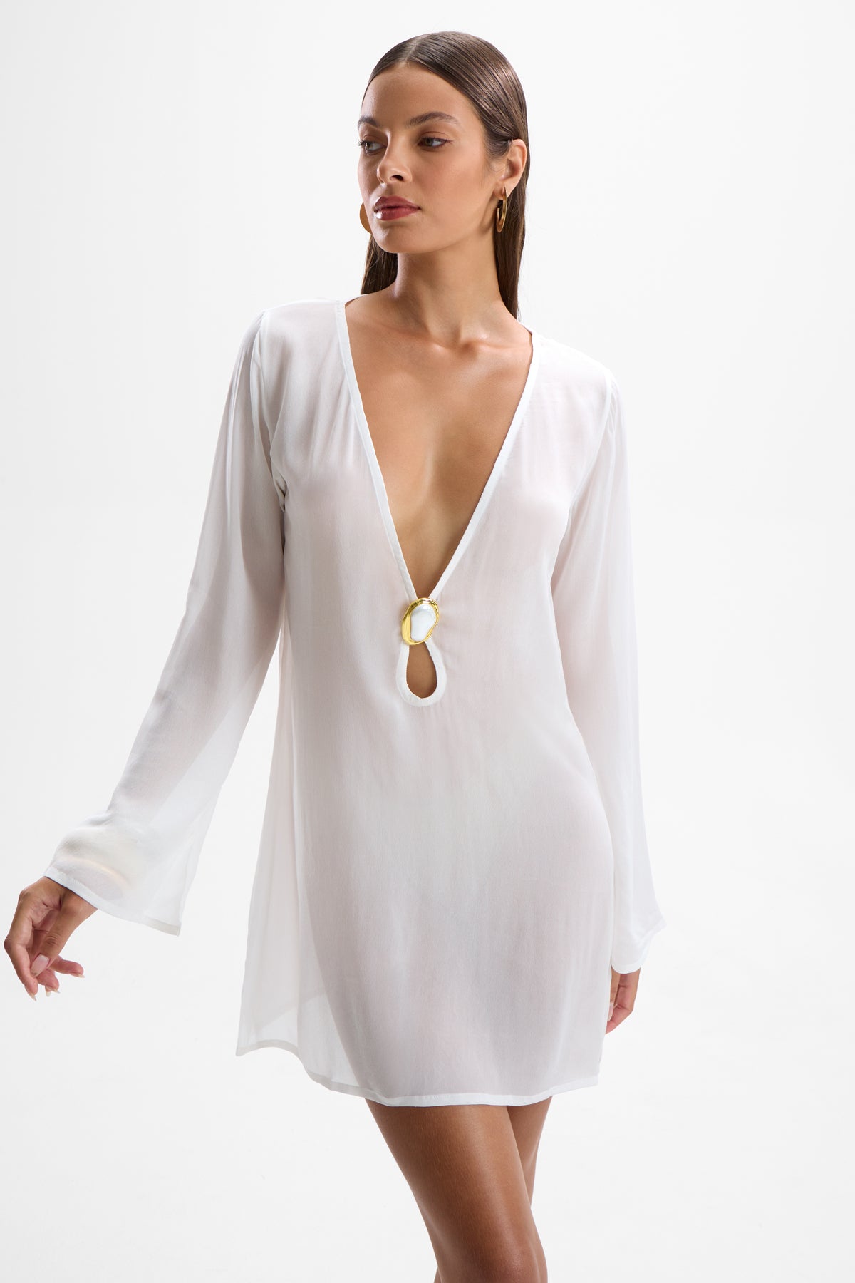 Lulu Moonstone Dress - Pearl