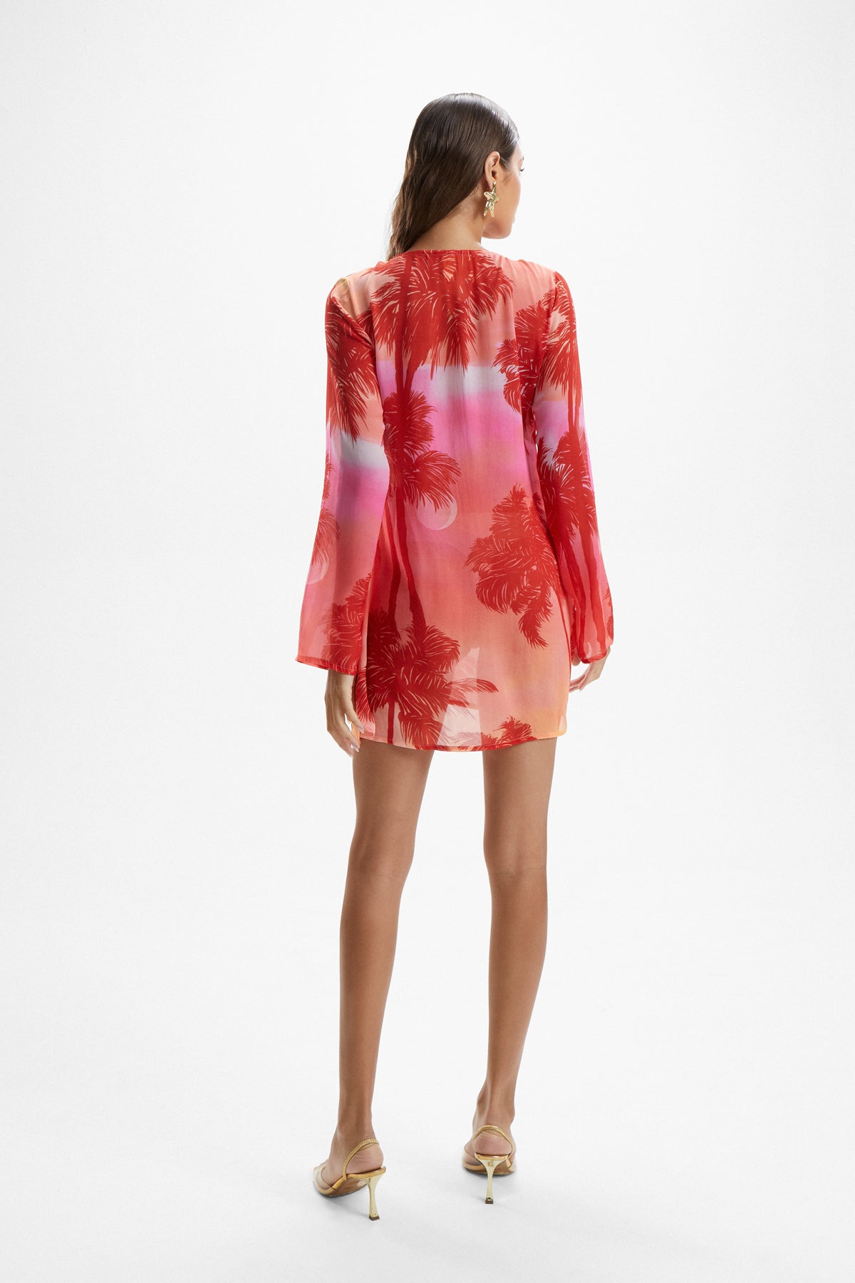 Lulu' Hibiscus Dress - Palm
