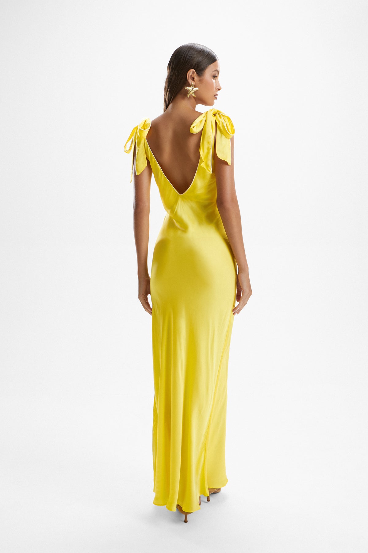 'Maison' Bow Dress - Lemonade