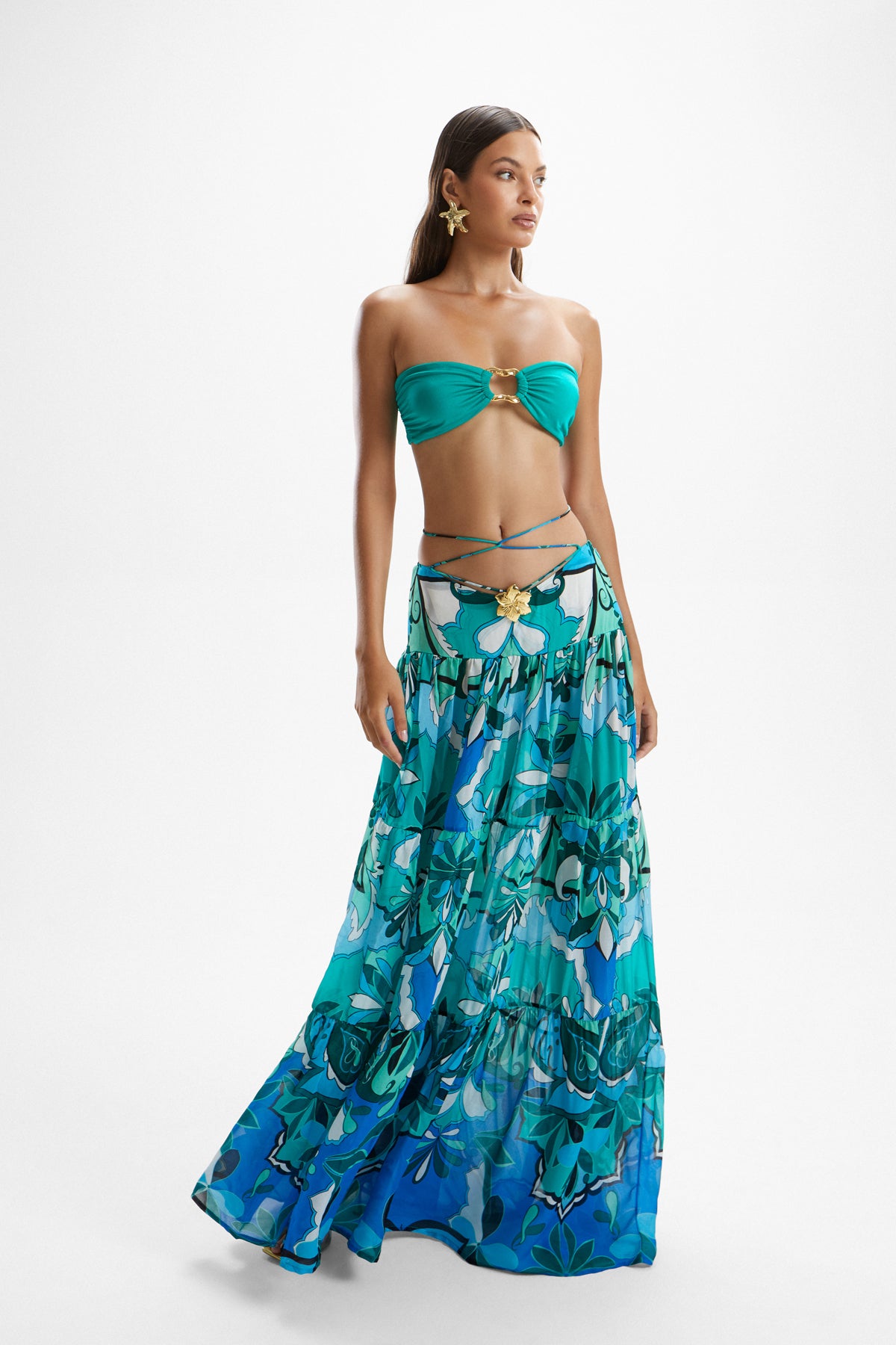 Song' Skirt - Boheme Blue