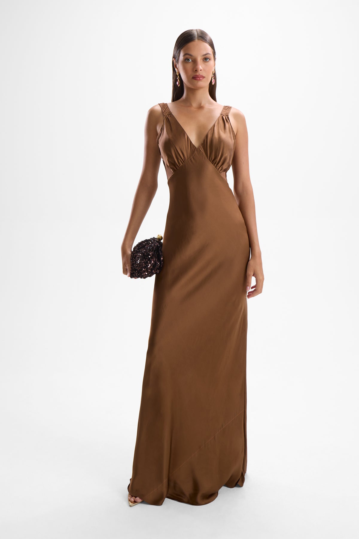 Devon Slip Dress - Mocha