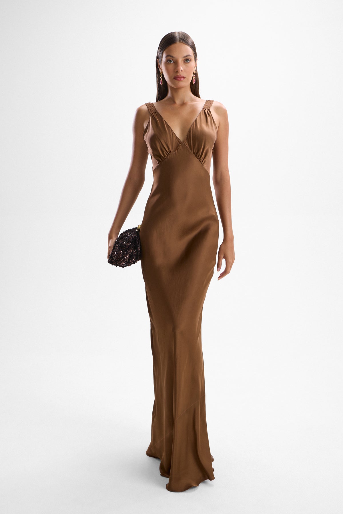 Devon Slip Dress - Mocha