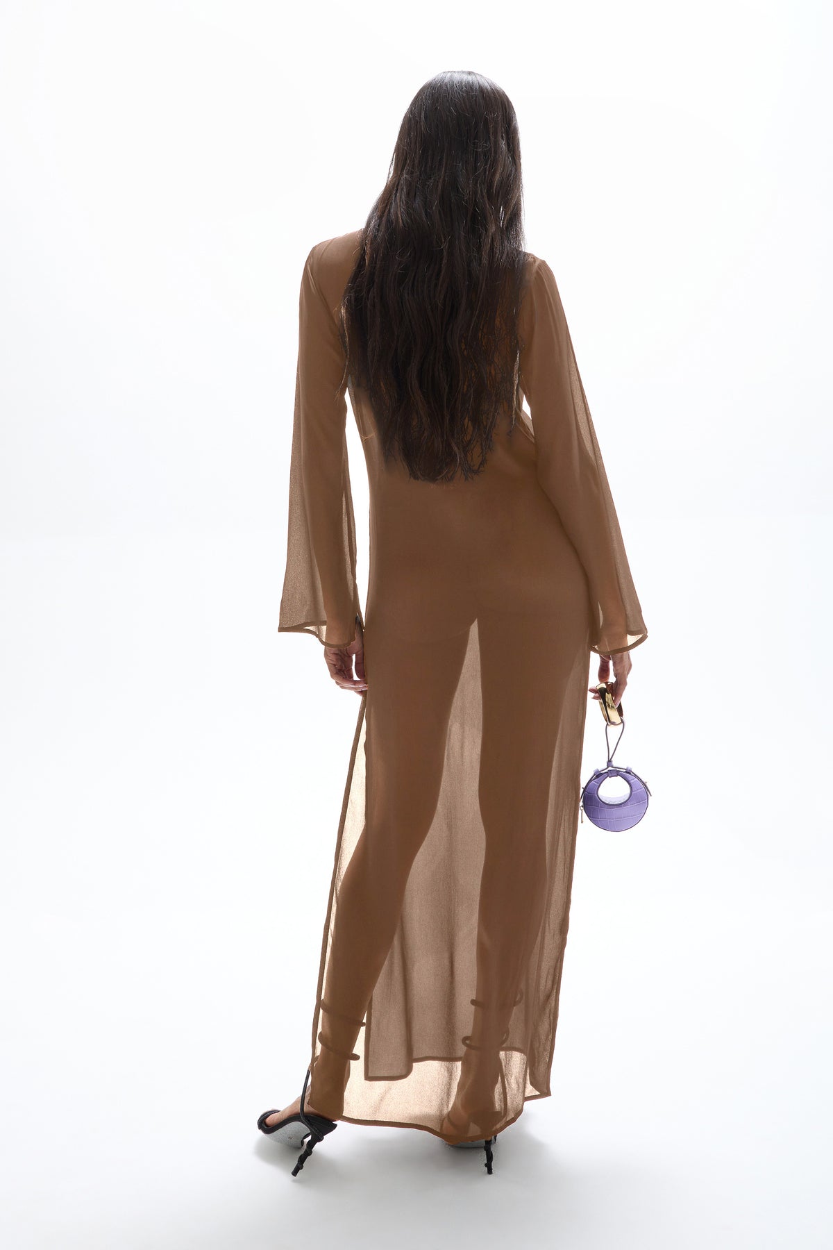 Hotline Seashell Dress - Mocha