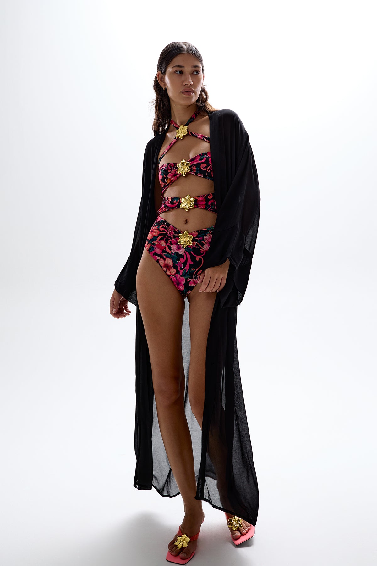 'Fortune' Robe - Black