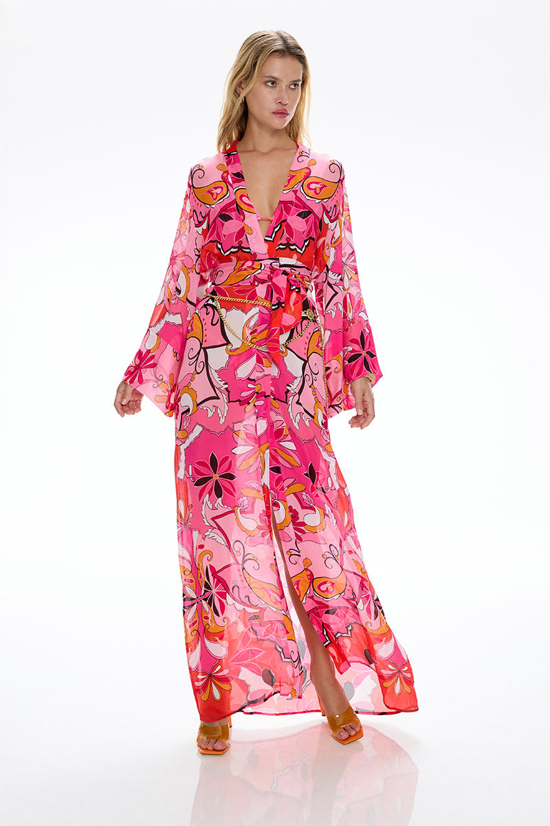 Fortune Robe - Boheme Pink