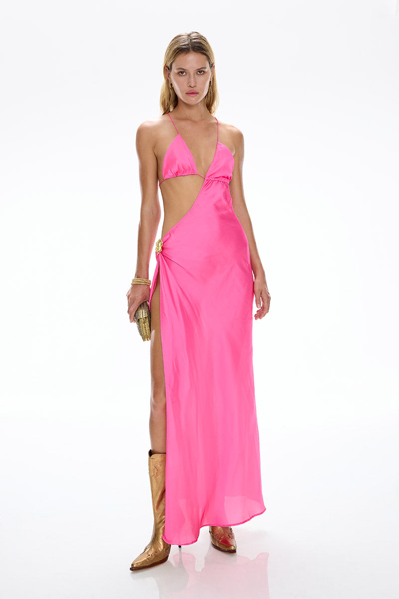 'Villa' Maxi Dress - Barbie