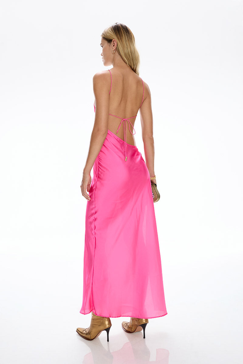 'Villa' Maxi Dress - Barbie