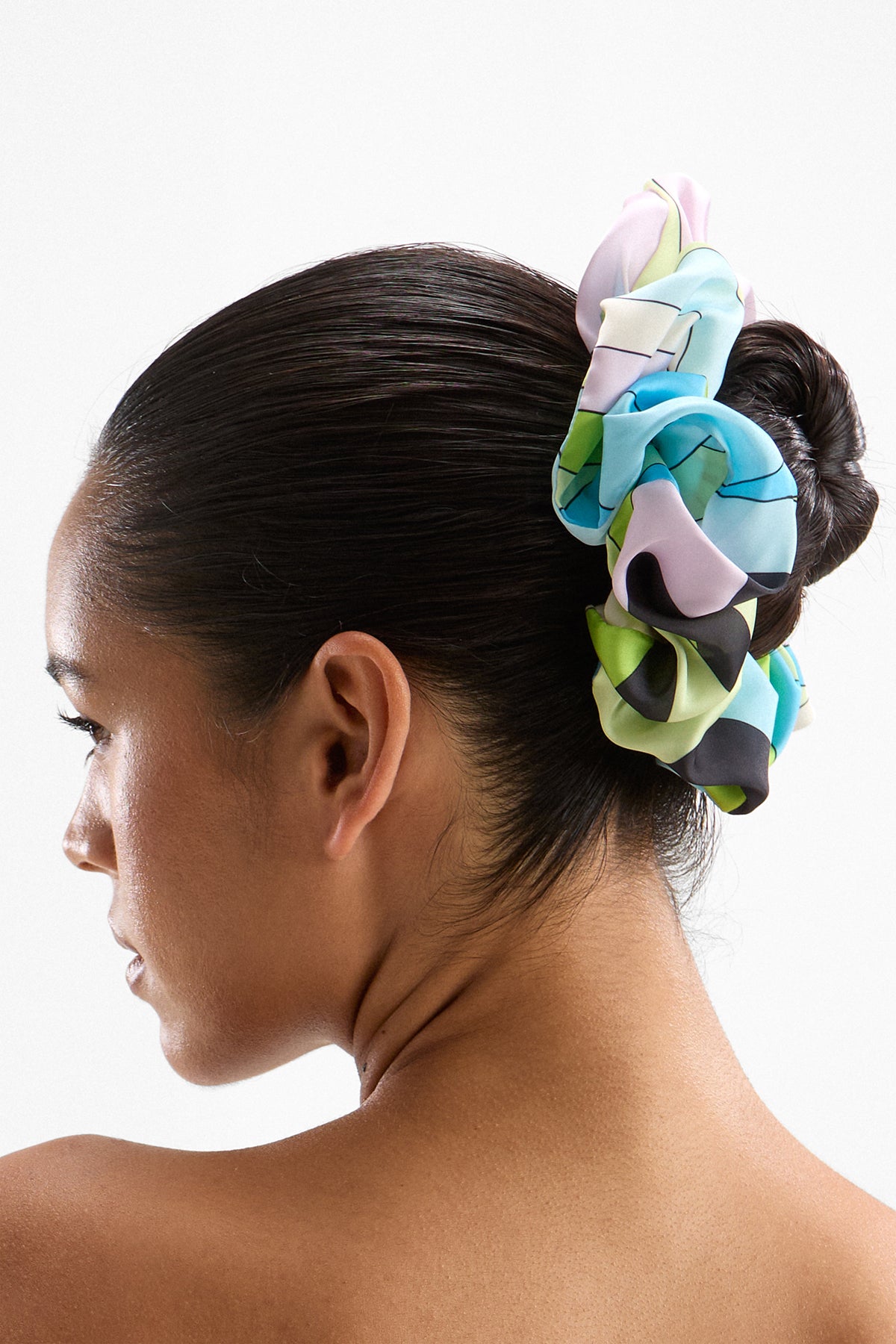 Silky Scrunchie - Mars Blue