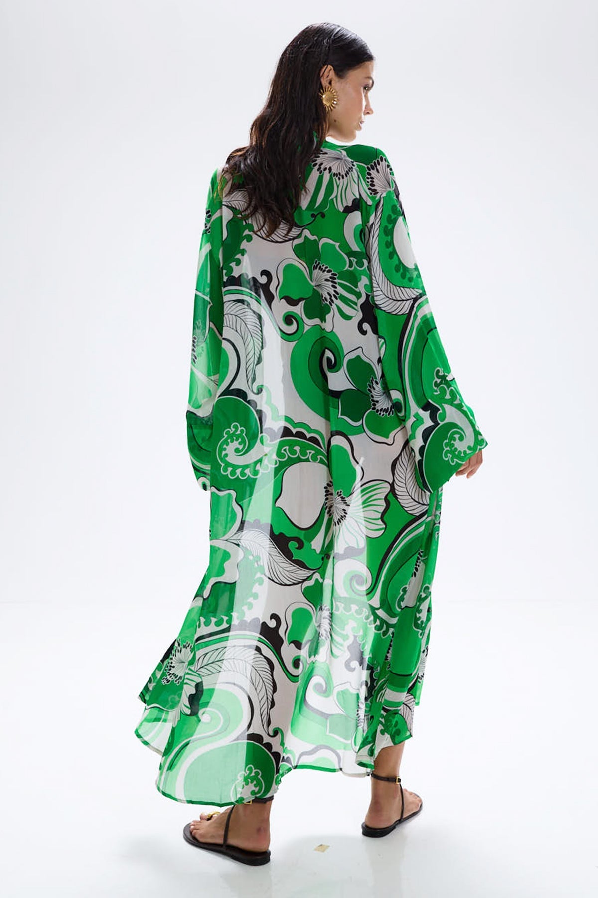'Oracle' Robe Dress - Fern