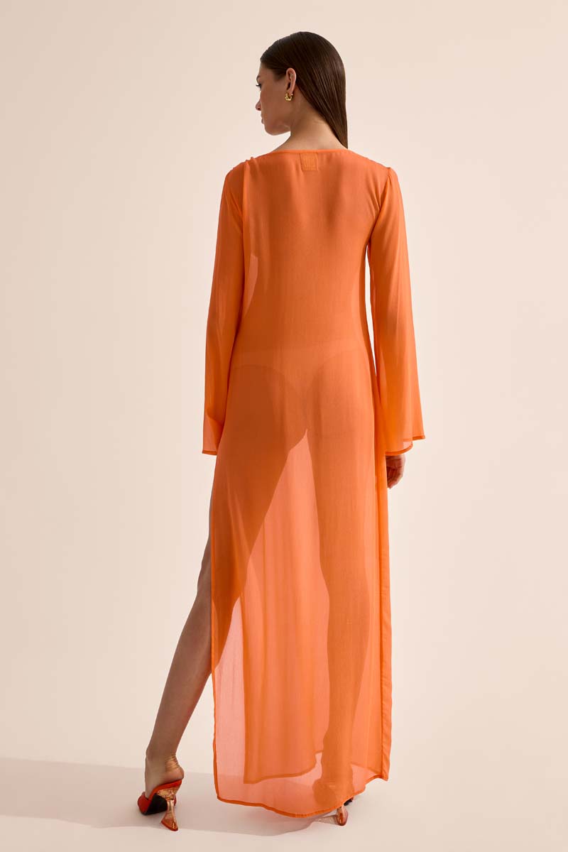 'Totem' Hoop Dress - Orange