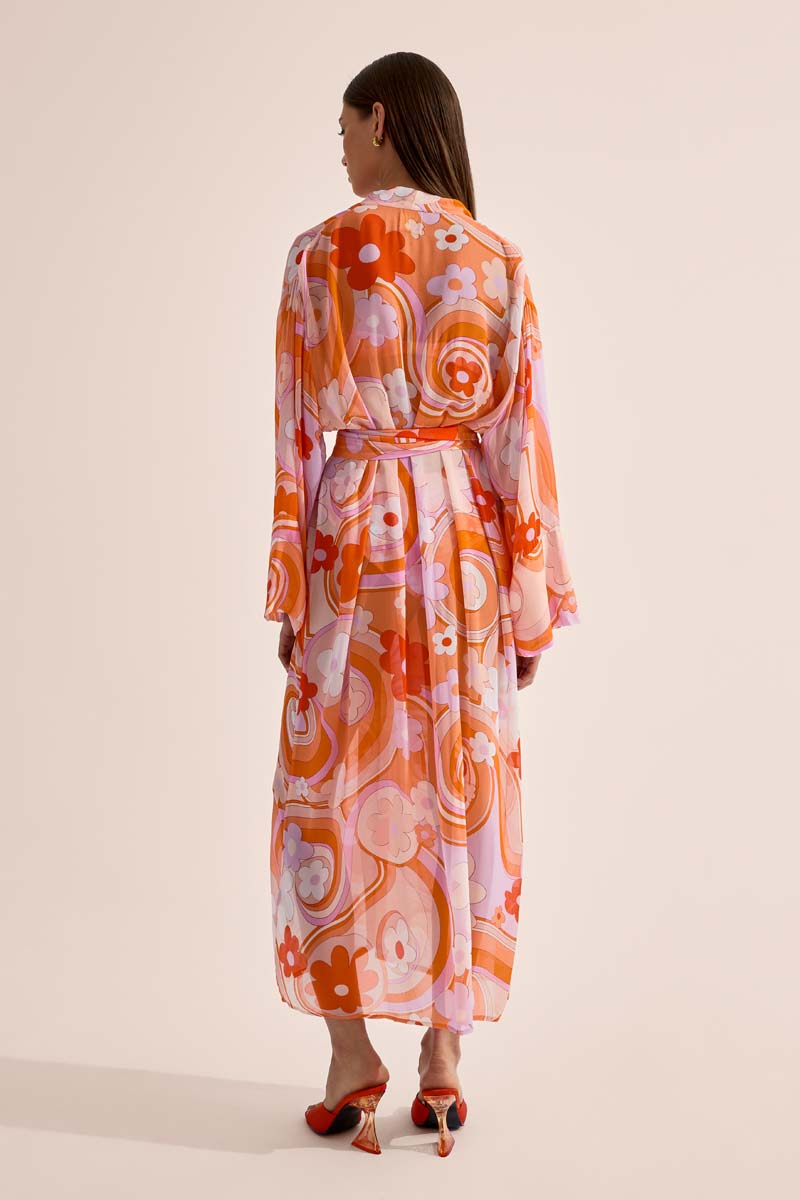 'Oracle' Robe Dress - Bloom