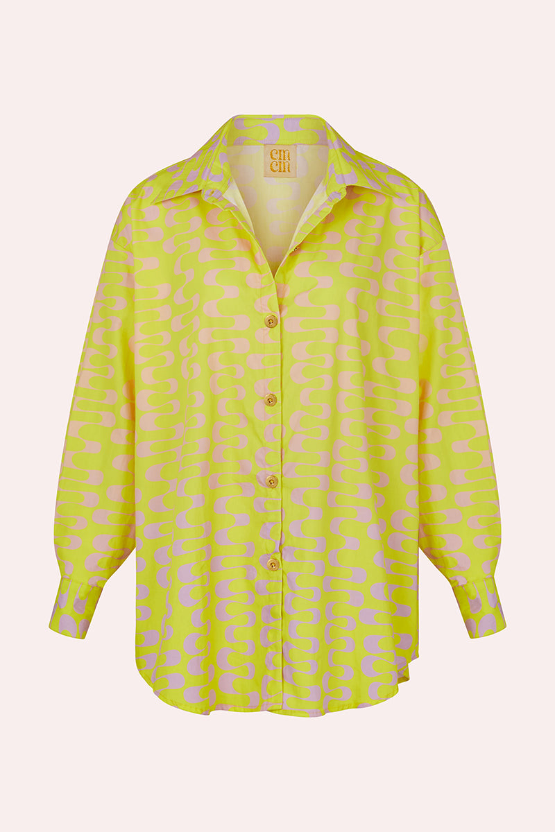 'Shadow' Buttoned Shirt - Sunray