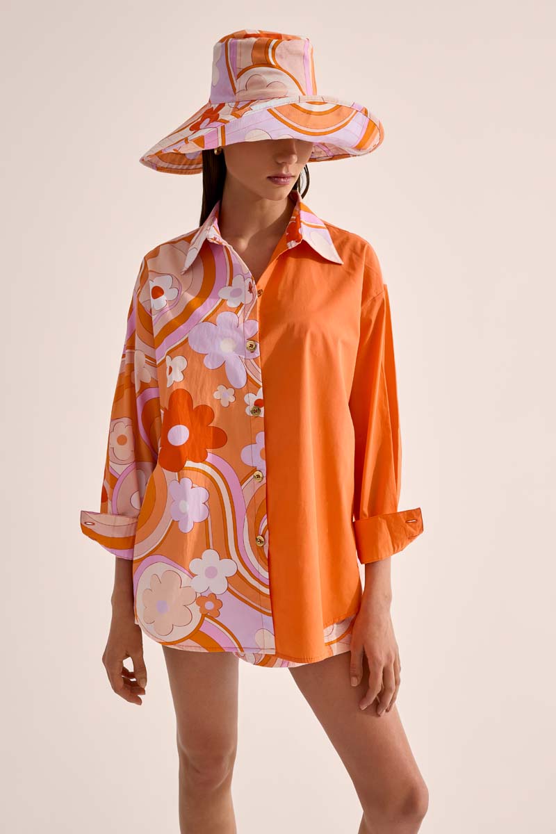 'Shadow' Buttoned Shirt - Bloom