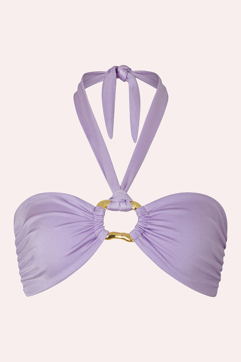 'Locket' Bandeau Top - Periwinkle