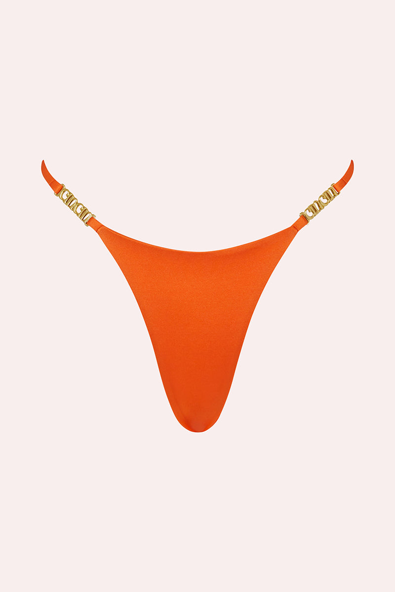 'Midsummer' String Bottoms - Orange | Cin Cin Swimwear + Resortwear