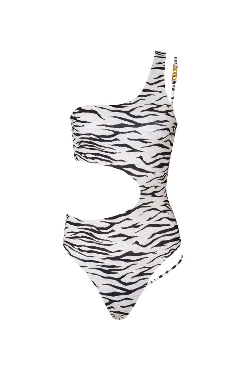 'Kingdom' Cut-out Swimsuit - Animal