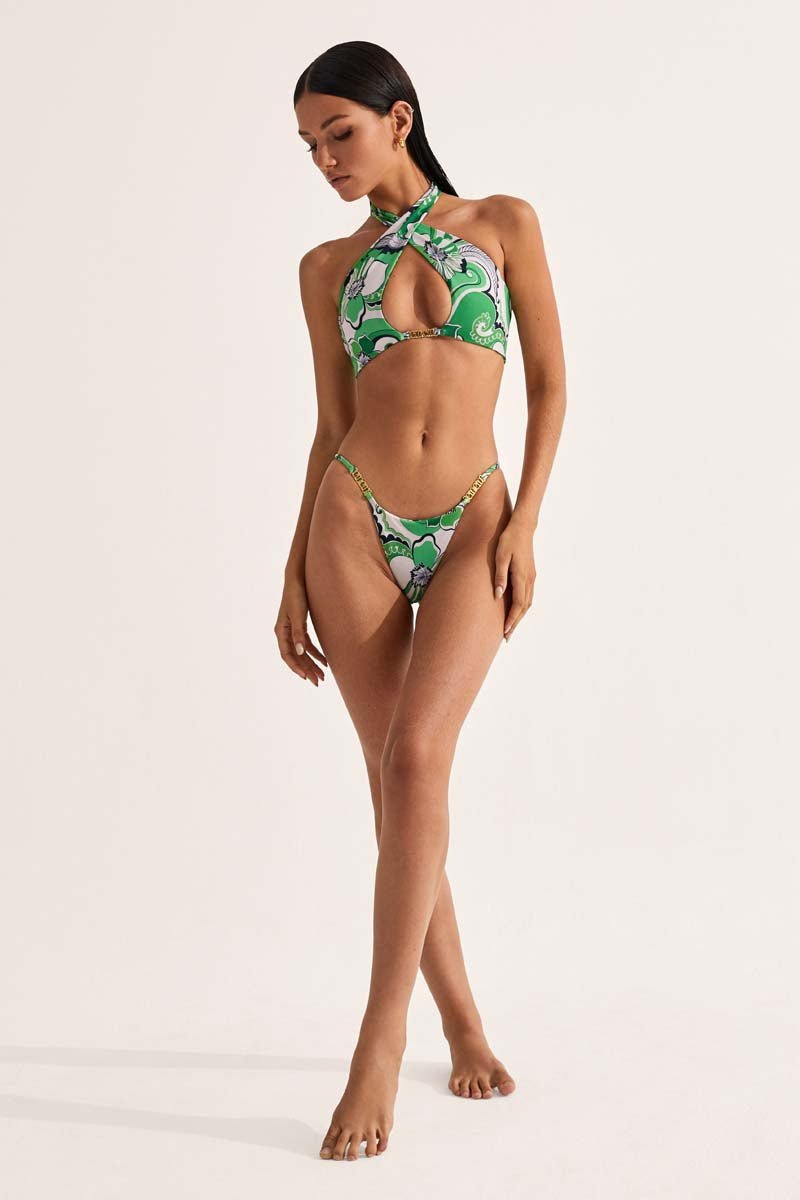 'Tidal' Bikini Top - Fern